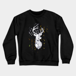 Camouflage American Flag Deer Hunting Crewneck Sweatshirt